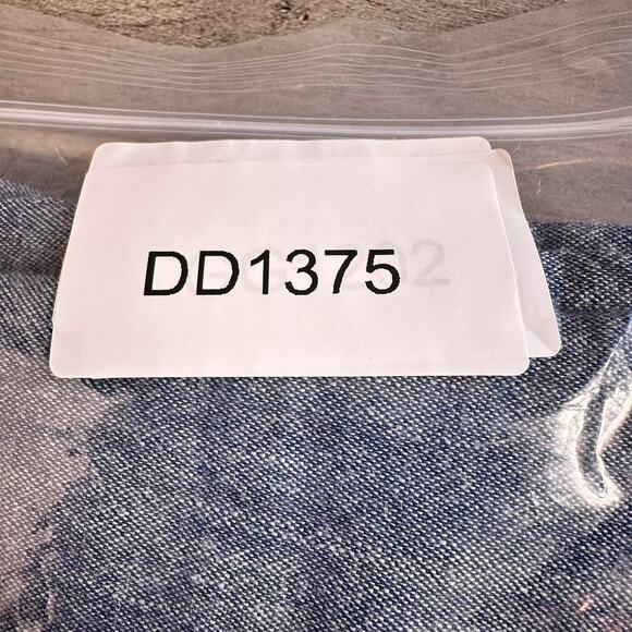 Chico's Stretch Linen Blend Wide Leg Pants Blue Pull On .5 6 - Picture 14 of 14